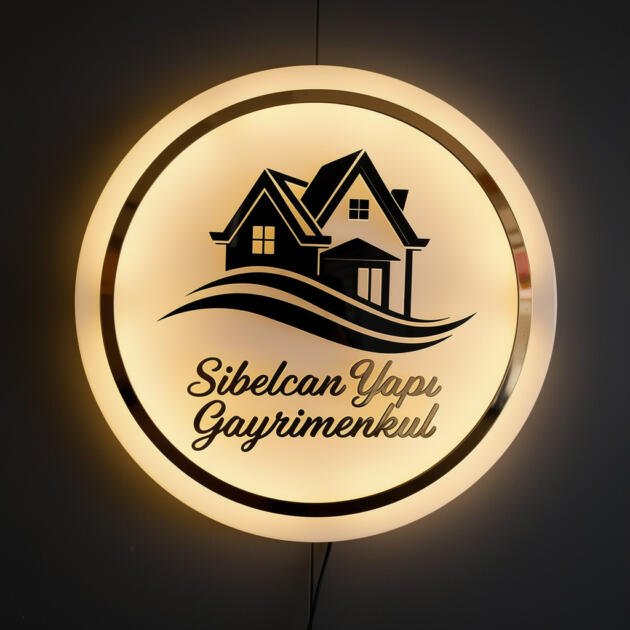 Emlak Işıklı Led Tablo